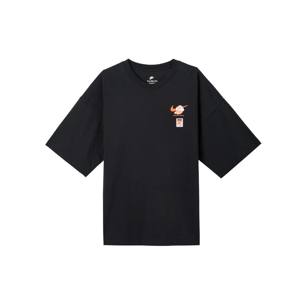 Nike T Shirts Men's Black Crew Neck Moderate Straight Fit FB9808-010