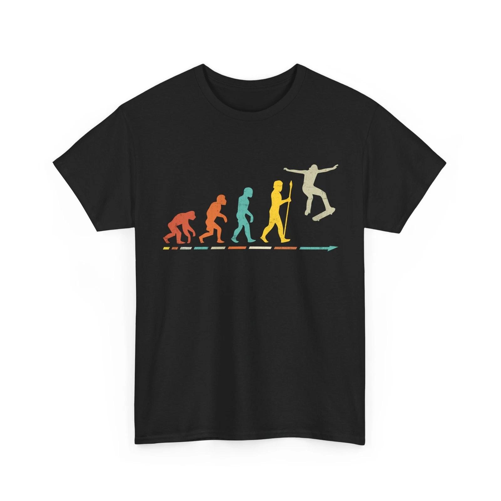 Skater Evolution T shirt, Skating Skateboarding Lovers Women Men Shirt 2XL