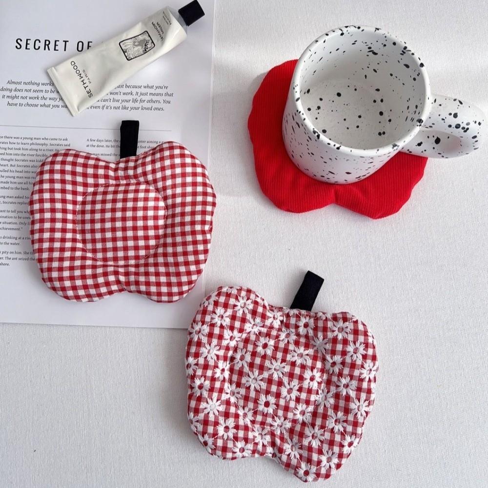 Fabric Material Cup Coaster Heat Resistant Coffee Hot Pad Desktop Ornaments Photography Props