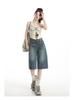 Women's High-Waist Loose Wide-Leg Cropped Jeans - Summer 2025 Slimming Straight Fit