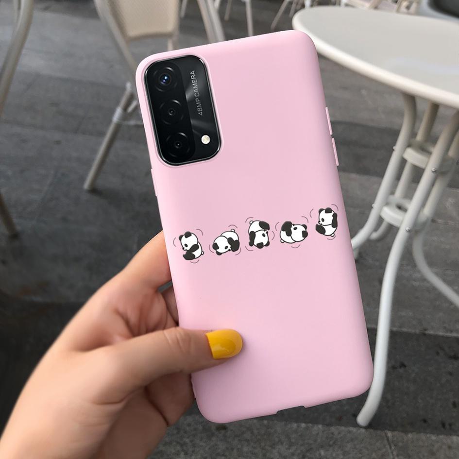 A74 Fodral För OPPO A74 CHP2219 Fodral Lyxigt Fjäder Dinosaurie Daisy Mönster Bakre Skydd För OPPO A74 5G CPH2197 A 74 Mjuk Capa