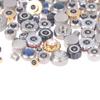 100Pcs Mixed Waterproof Steel Watch Handles Watch Crown Various Sizes And Colors