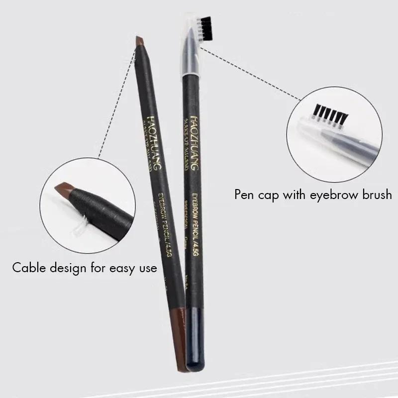 Eyebrow Pencil Ultra-fine Outline Shadow Waterproof Non-smudge Eyebrow Pen Natural Long-Lasting Tattoo Tint Eye Brow Makeup 1pc