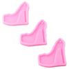 4pcs High Heel Chocolate Molds Silicone High Heel Silicone Molds Pink 8.2*7.2cm Silicone Molds Shoe Molds Keychain