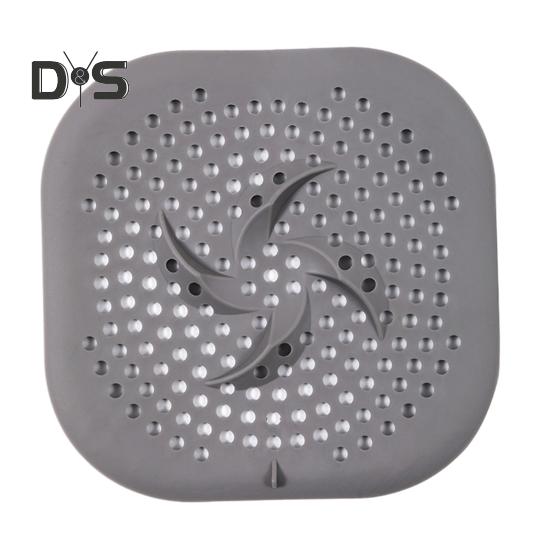 

Силиконовый фильтр для раковины, улавливатель волос для слива душа, простая установка, многофункциональный эффективный протектор для слива душа, фиксатор волос для ванной комнаты серый