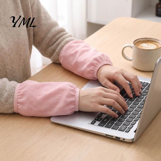 Washable Arm Covers for Office Stain Resistant Sleeves, Elastic Cuff Oil-proof Protective Covers, Wrist Sleeves Writing Solid Color Women And
