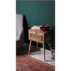 Bedside Bedside Nightstand with Lid Nightstand Pine Frame Retro