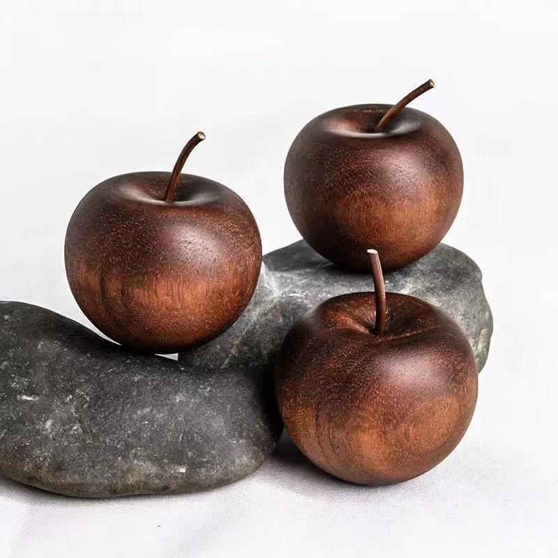Wooden Apple Aromatherapy Car Diffuser With Incense Holder For Office And Home Decor