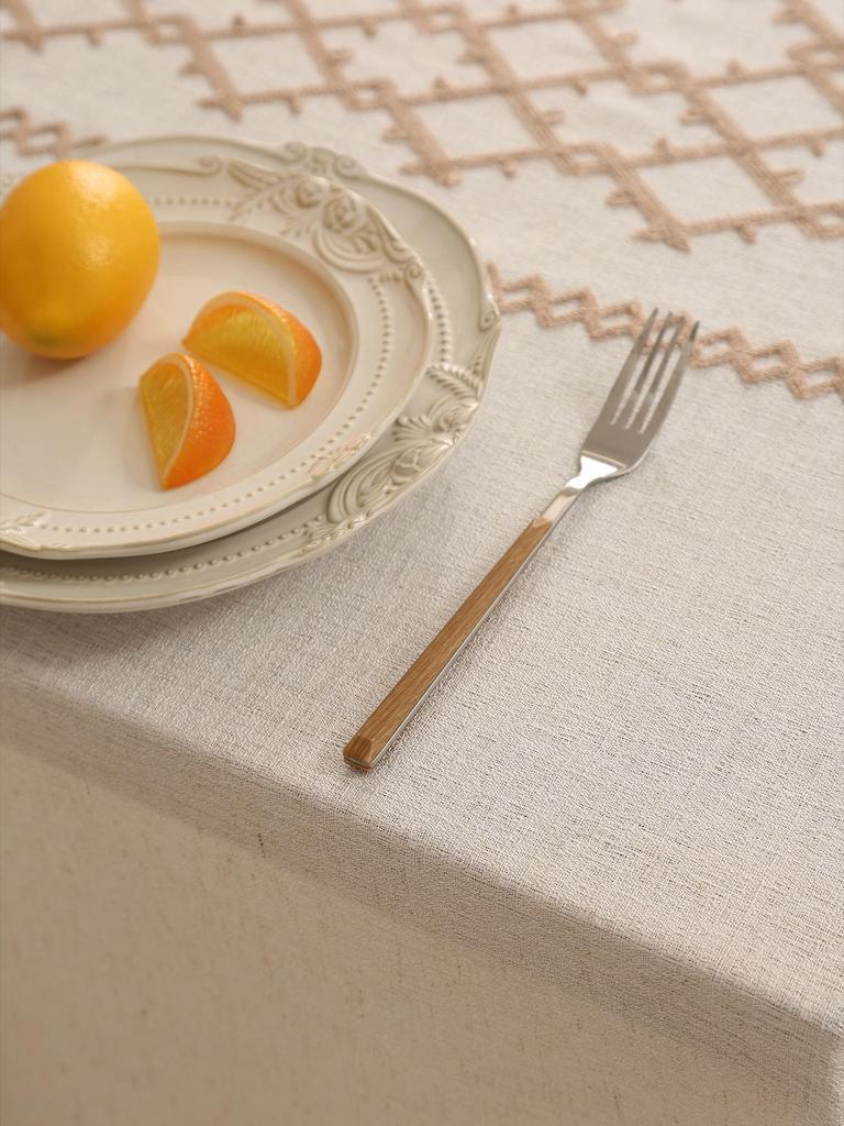 High-End Linen Tablecloth: Luxury Solid Color, Thickened, Oilproof, Non-slip Dining & Coffee Table Cover
