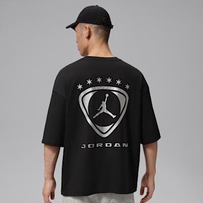 Jordan T Shirts Men s Black Crew Neck Moderate S