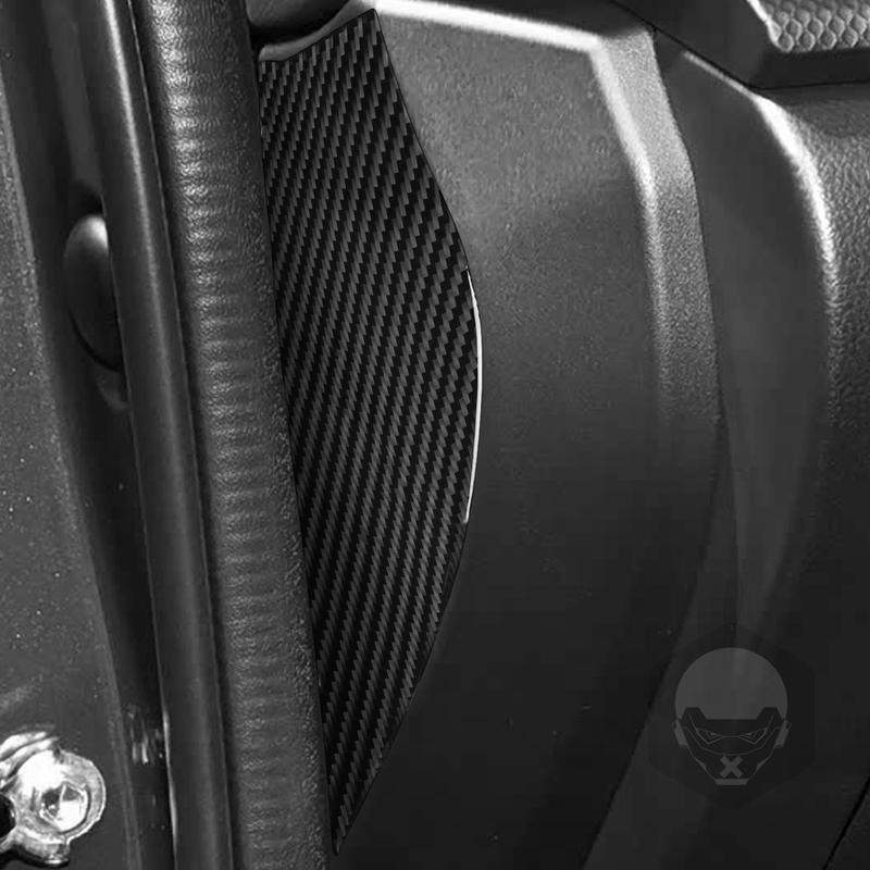 Real Carbon Fiber Car Accessories Dashboard Side Panel Cover Soft Sticker For Subaru Forester SK 2024