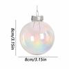 Christmas Tree Balls 6 Pieces Shatterproof Iridescent Festive Bulbs Christmas Tree Decorations For Home Decor Indoor Outdoor