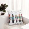 Nutcracker Party Merry Christmas Pillowcase Printed Fabric Cushion Cover Gift Pillow Case Cover Living Room Zipper 18''