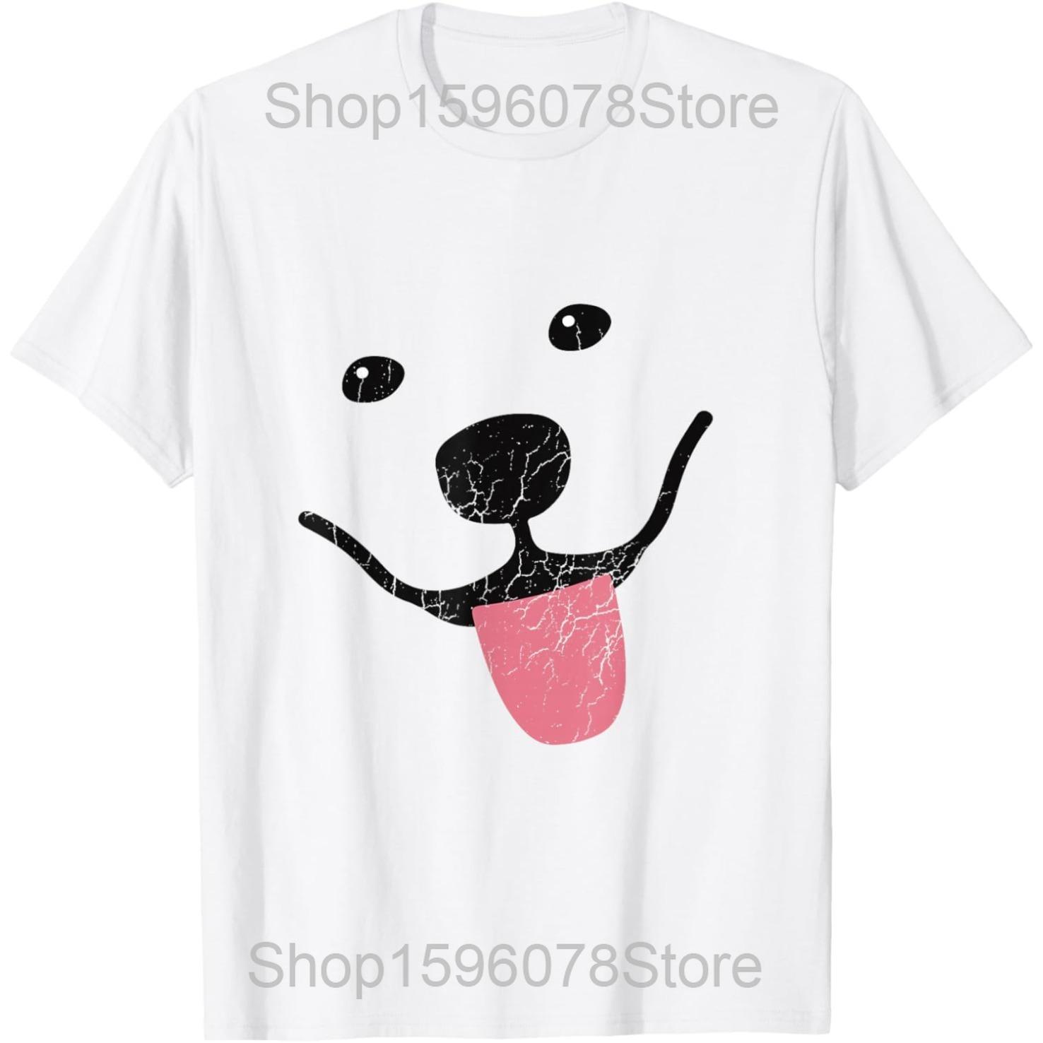 Funny Heartbeat Love Samoyed Dog T Shirts Unisex Women Pure Cotton Humor Streetwear Tee Shirt Short Sleeve Unisex Loose Clothing S