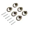 6 Pack Vintage Style Zinc Alloy Cabinet Knobs for Drawer Door Cupboard Pull Handles Suitable for Home Furniture Applications