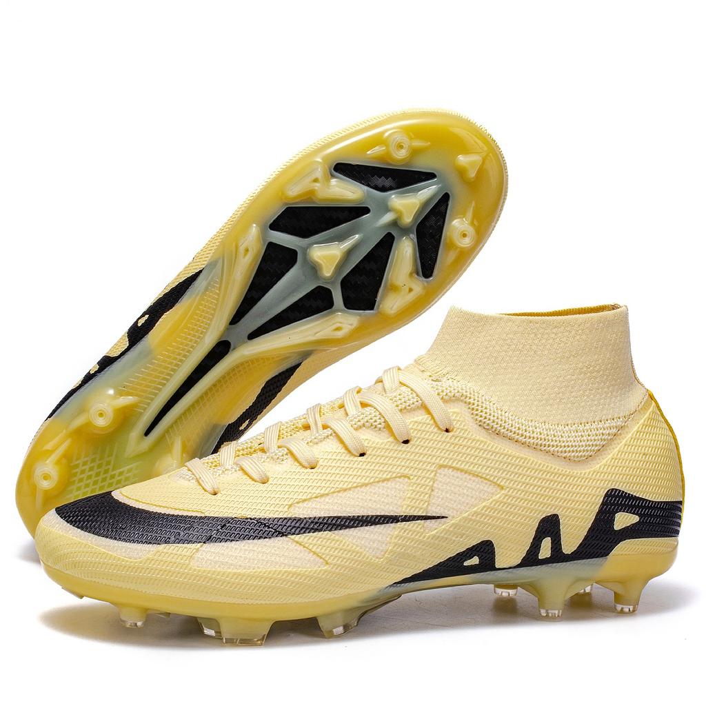 New Men High-top Non-Slip Soccer Shoes Futsal Football Boots Grass Cleats Sneakers High-quality Match Indoor Hot-selling Outdoor