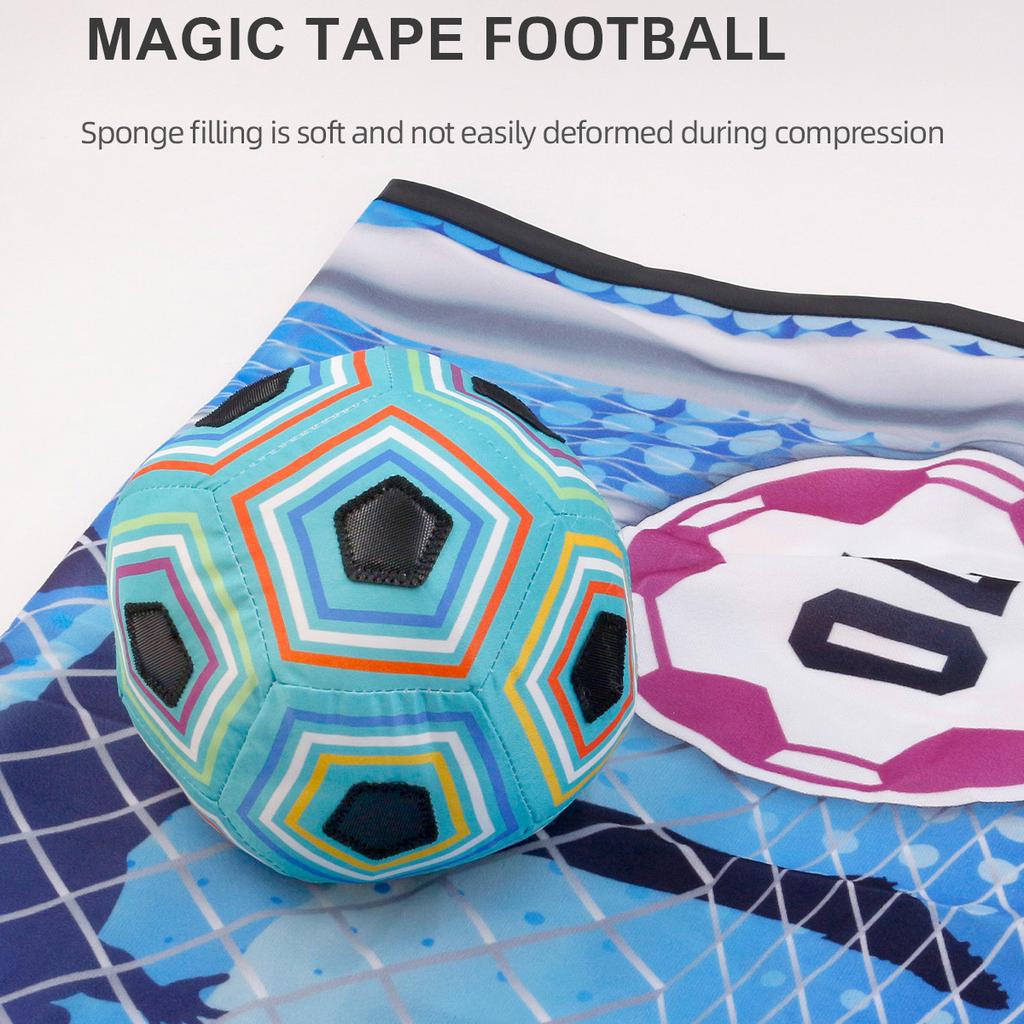 Indoor Soccer Target Game Magic Tape Football Throwing Practice Set for Kids Interactive Toy