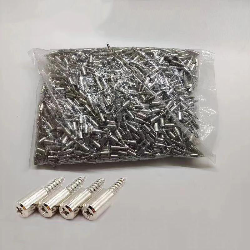 Selbstschneidende Schraube mit Gummimanschette Plattenhalter Schrank Trennwand Halterungen Feste Stützstifte Rutschfeste Befestigungselemente Schrauben
