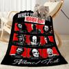 Favorite Horror Icon Poster Personalized Text Blanket Cozy Customizable Blanket Soft & Cozy Throw For Home Decor Livingroom Office Chair