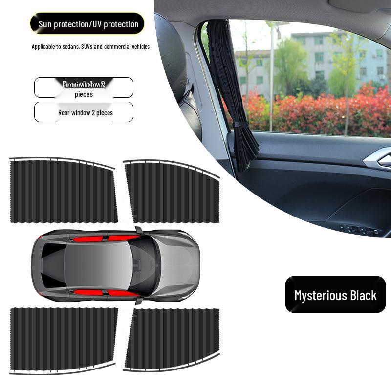 Magnetic Car Sunshade - Universal Heat Insulation & UV Protection for Side Windows