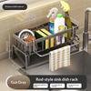 Kitchen Sink Storage Drying Rack Countertop Sponge Brush Holder Multifunctional Drain Organizer For Kitchen Counter Storage