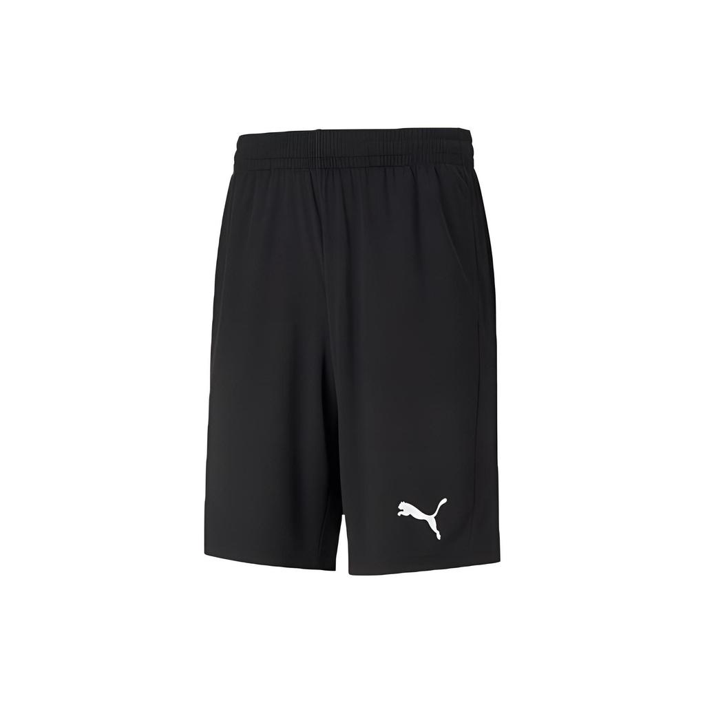 Puma Logo Print Elastic Waist Straight Leg Casual Shorts Men Shorts Black 588864-01