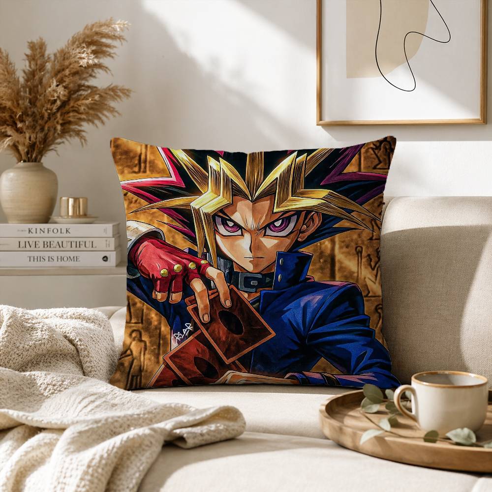 Dark Magician Blue Eyes White Dragon YUGIOH Pillow Case for Sofa Living Room Home office Decor Protective Cover