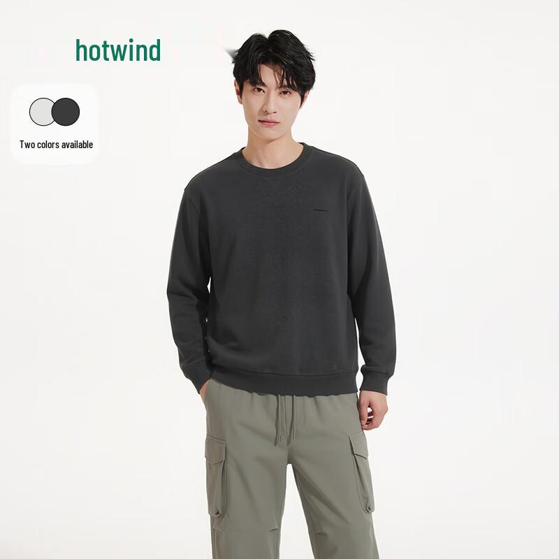 Hotwind Men s Crew Neck Casual Sweatshirt L