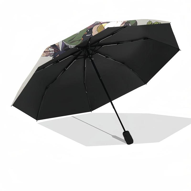 1pc Demon Slayer Characters Outdoor Umbrella - Automatic Opening/Closing - Portable 3-Fold Design - 8 Bone Iron Frame - Festival Gift - Suitable