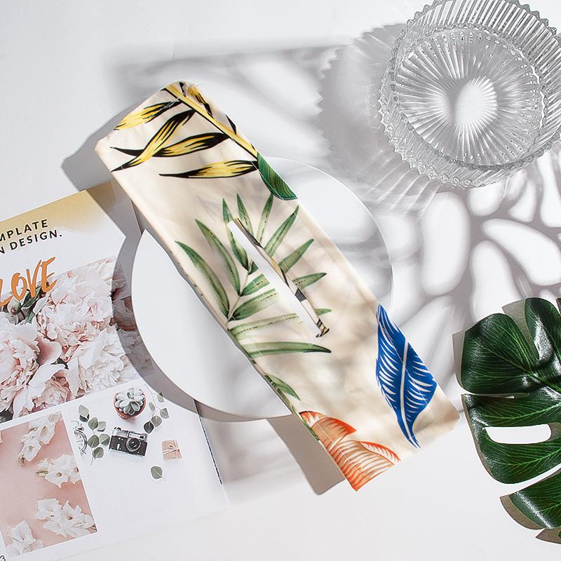 Trend Long Magic Twist Bow Tie Hairpin Styling Tool Floral Print Hairbands Korean Big Ponytail Holder Hair Accessories For Women