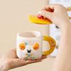 Cute cute pet animal mug souvenir birthday party cute fun ceramic cup household milk breakfast cup