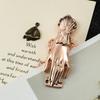 1pcs Women's Hand-Shaped Metal Bookmark Clip Page Holder, File Clip Handmade Travel Notebook Accessories Reading Stationery