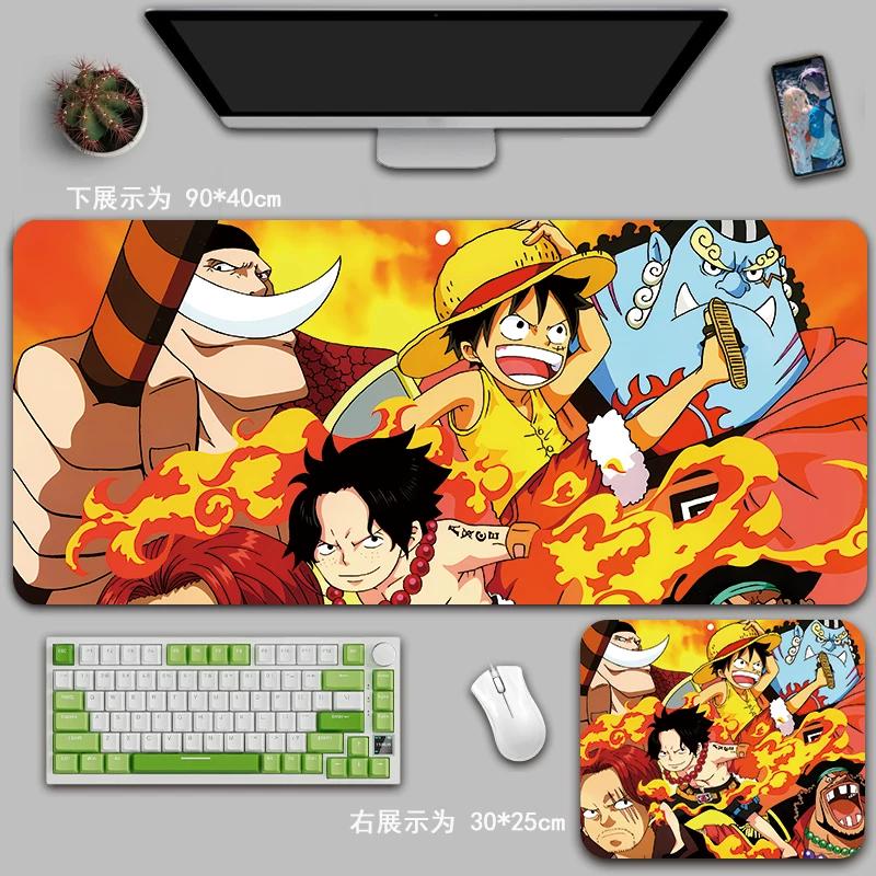 Cartoon Anime ONE PIECE Mouse Pad Oversized One Piece Roronoa Zoro Monkey D. Luffy Animation Game Office Computer Desk Mat Two-dimensional Peripheral