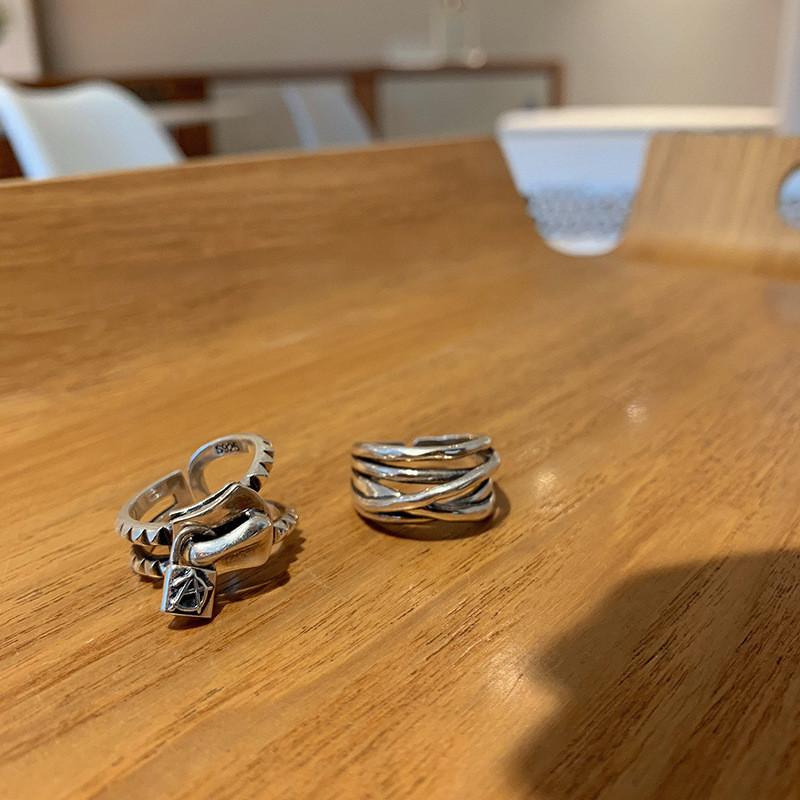 925 Sterling Silver Vintage Style Ring For Women Unique Fashionable Adjustable Design