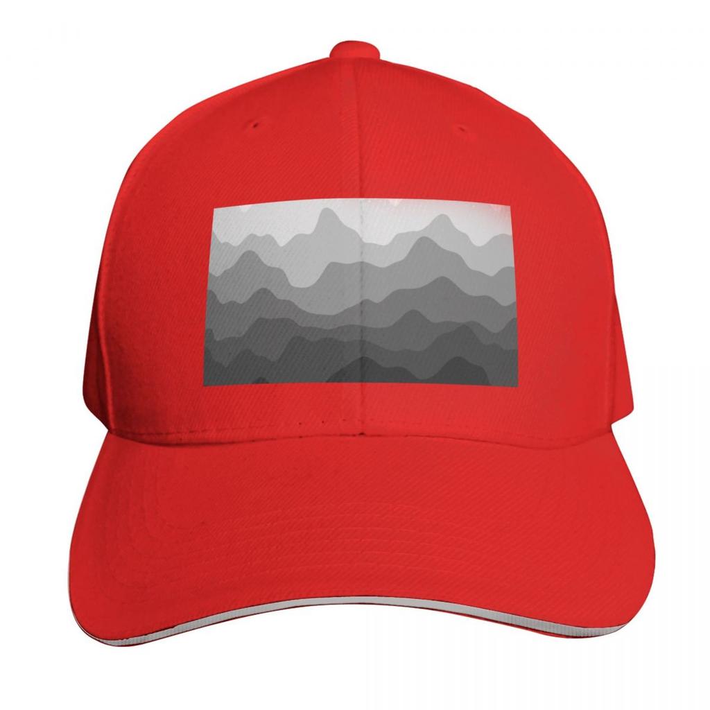 Grey mountains Baseball Cap Beach Bag Horse Hat Luxury Unisex Hat hard hat Womens Hats For The Sun Unisexs