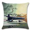 Star Plane Fighter Beige Linen Cushion Cover Decorative Home Sofa Car Chair Seat Friend Room Office Kids Gift Pillowcase,(11)