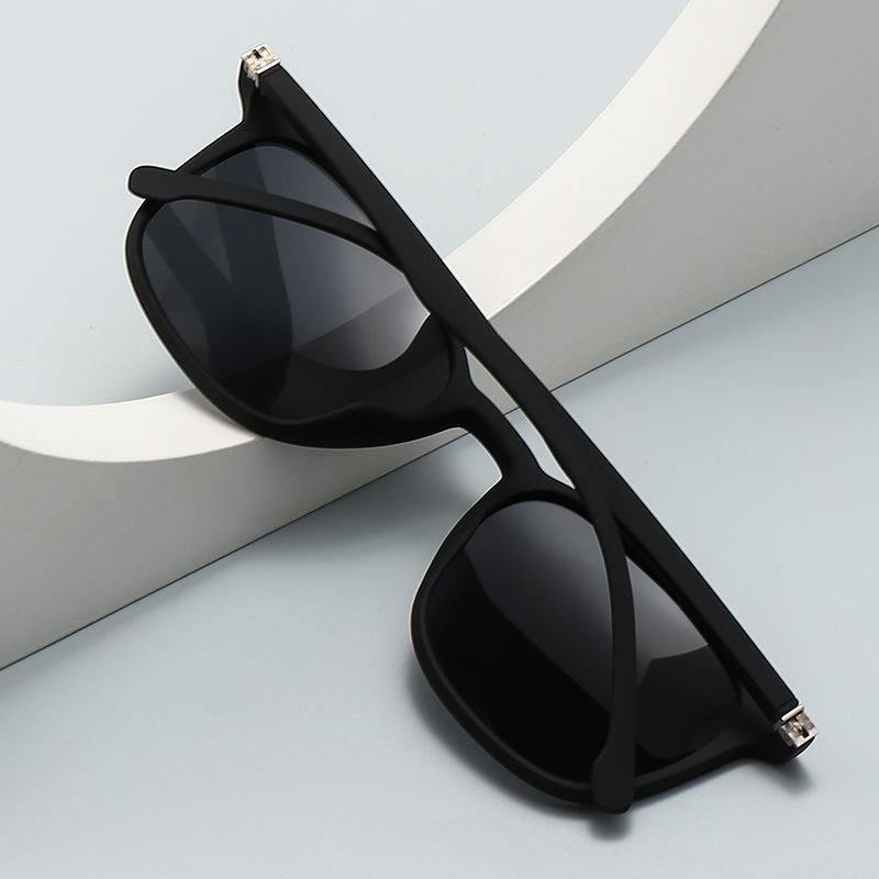 Polarized Sunglasses Men'S And Women'S Retro Classic Large Frame Elastic Paint Spring Foot Sunglasses Trendy Glasses