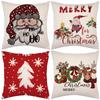 Pillow Case Home Decoration Snowman New Cartoon Christmas Sofa Yama Print Pillow Nordic Style Home