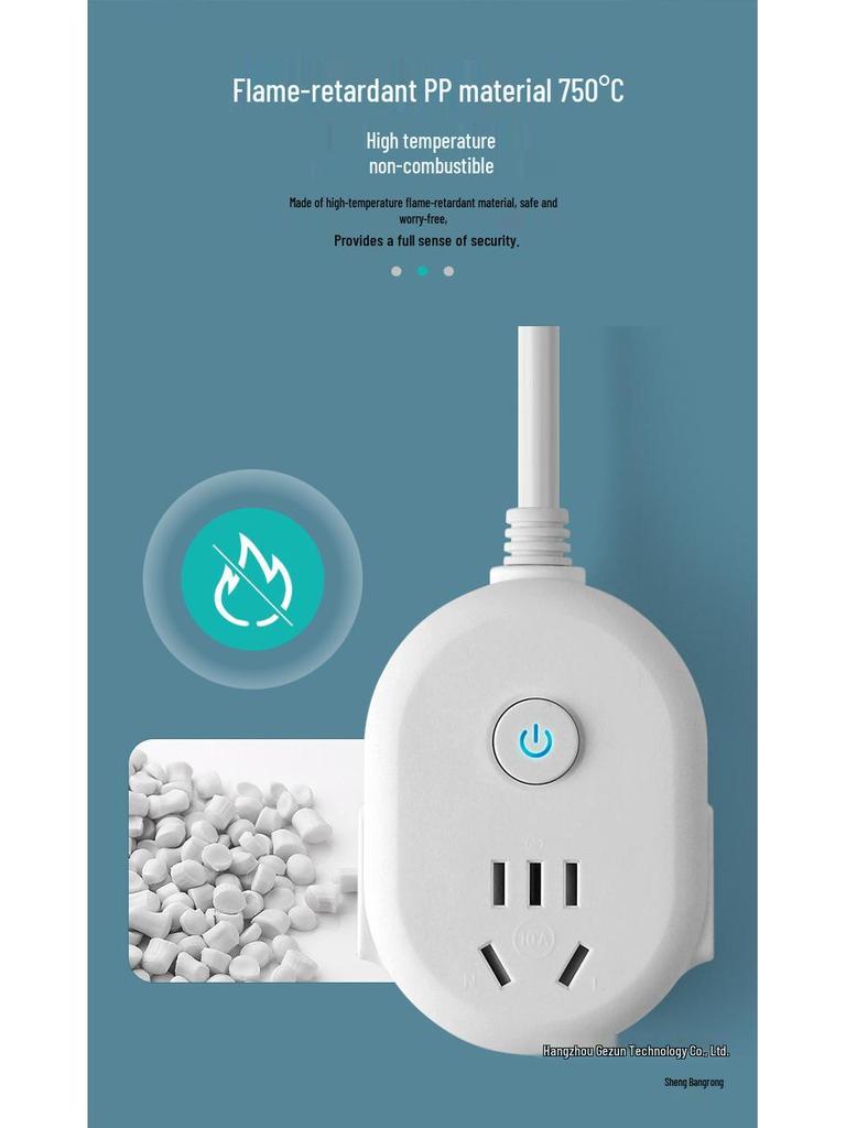 Multi-Socket Power Strip Extension Cord with Switch