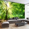 Sunshine Forest Tree Tapestry Green Leaf Canopy Light Ray Nature Wall Decor Living Room Sofa Backdrop Serene Woodland Meditation