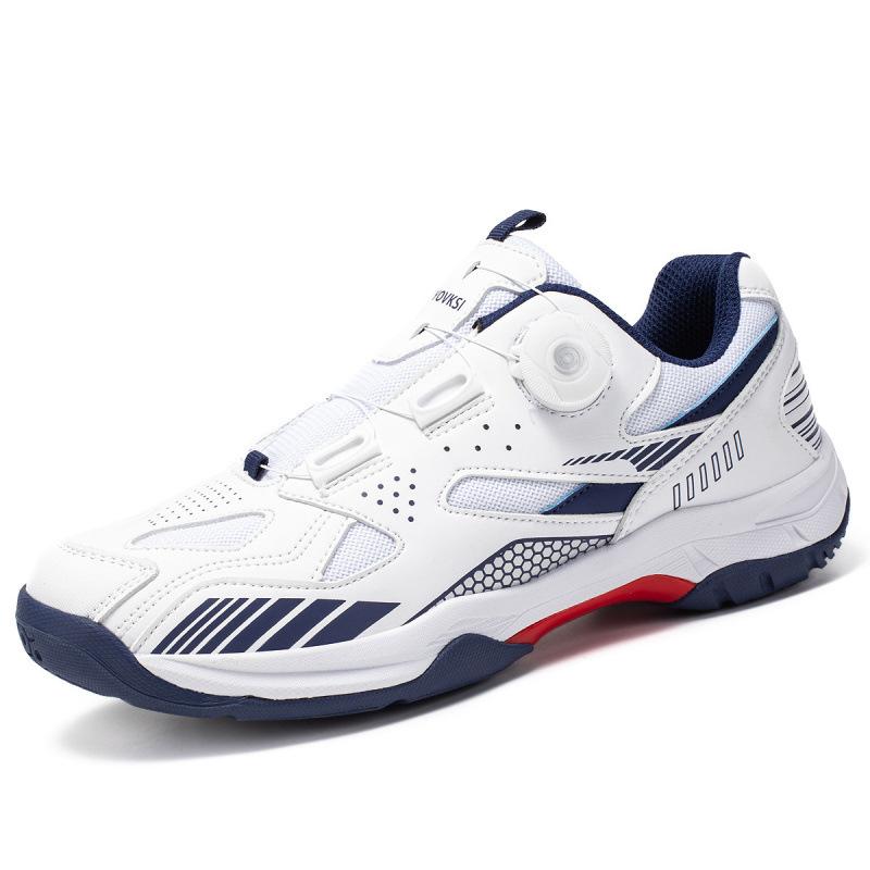 Badminton Shoes Couple Sports Shoes Professional Beef Tendon Sole Anti-skid Training Lightweight Double Rotating Buckle High-quality Sports Shoes
