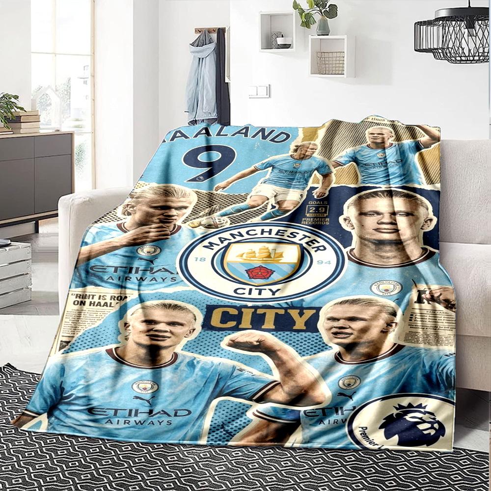 Haaland Blanket Ultra-Soft Perfect for Office Seaside Picnics Four Seasons Multipurpose Stylish Decor Ideal Gift for Friends Family Couples Picnic