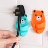 Cartoon Punch-free Wall Storage Hook Self-adhesive Multi-Purpose Bear Plug Bracket Cable Organizer Kitchen