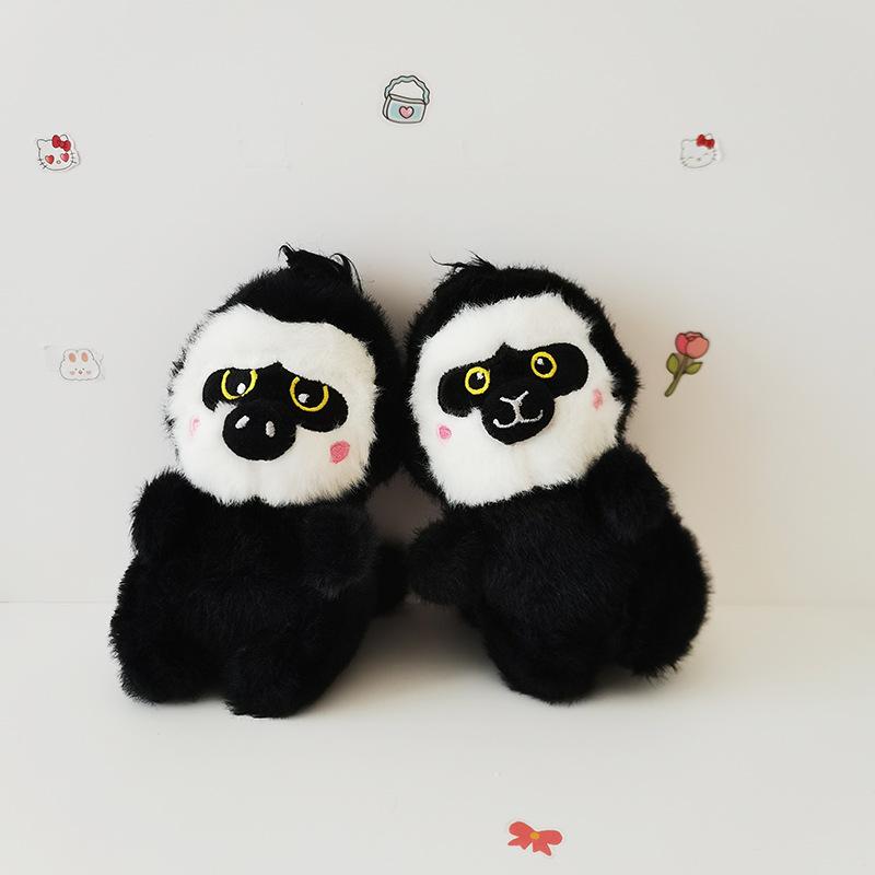 Cute Cute White-faced Little Monkey Pendant Plush Toy Doll Bag Hanging Decoration Keychain Grab Machine Doll Doll Doll