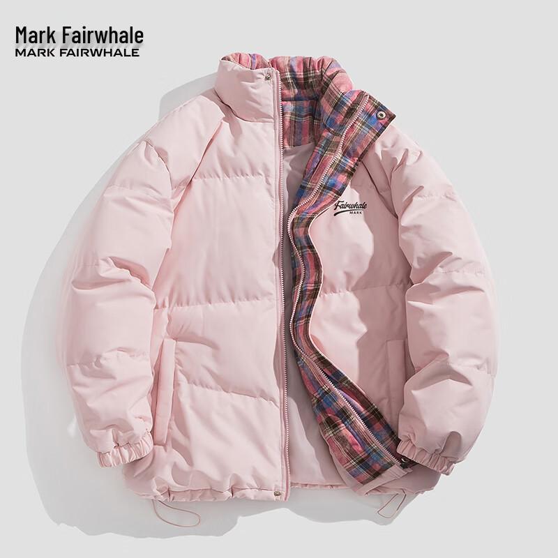 Mark Fairwhale Men's Korean American Style Color-Block Hooded Padded Jacket