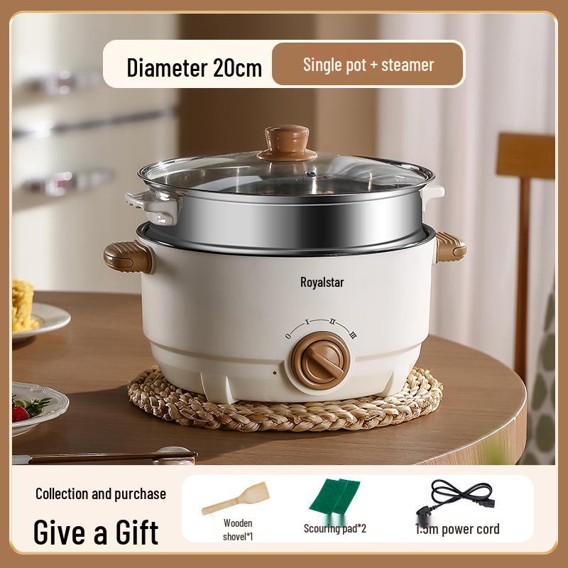 Rongshengda Multifunctional Electric Hot Pot: Steaming & Cooking All-in-One for Household Kitchens
