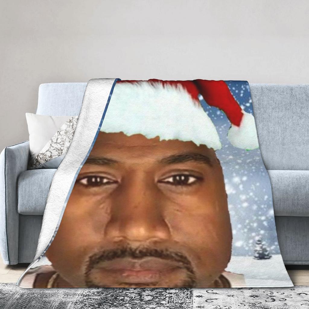 k-kanyes w-wests funny meme Blanket Multiple Sizes Super Soft and Warm Throw Blankets for Sofa Couch and Bed