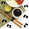 25 PCS Chopstick Helpers, Plastic Reble Training Chopsticks Hinges Connector for Trainers, Adults - Black