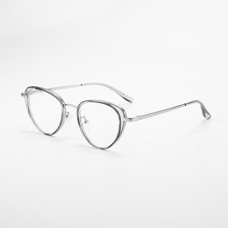 New Fashion Women'S Glasses Frame Cat Eye Shape Anti Blue Light Glasses Women  Material Computer Glasses