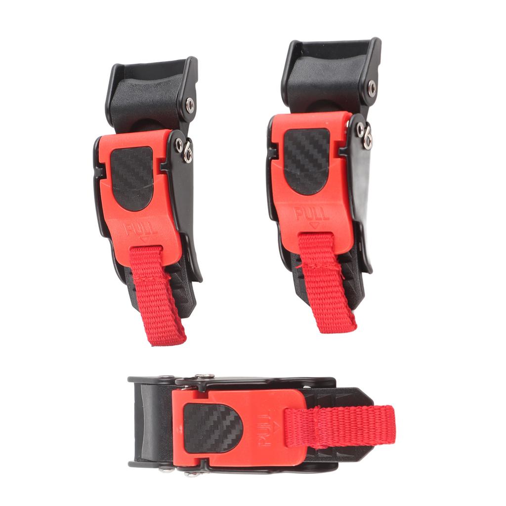 3X Motorcycle Helmet Speed Clip Quick Release Chin Strap Button Pull Buckle Bike